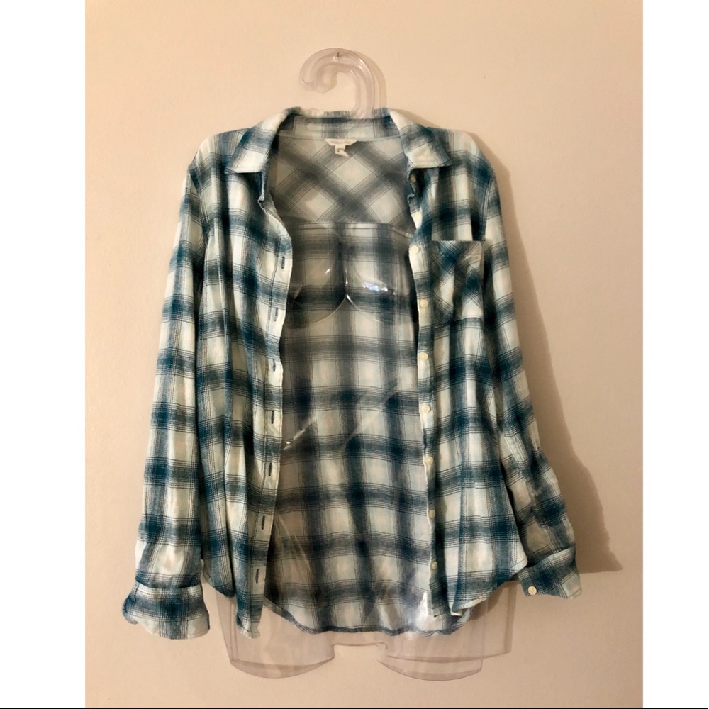 Forever 21 blue plaid flannel 💙